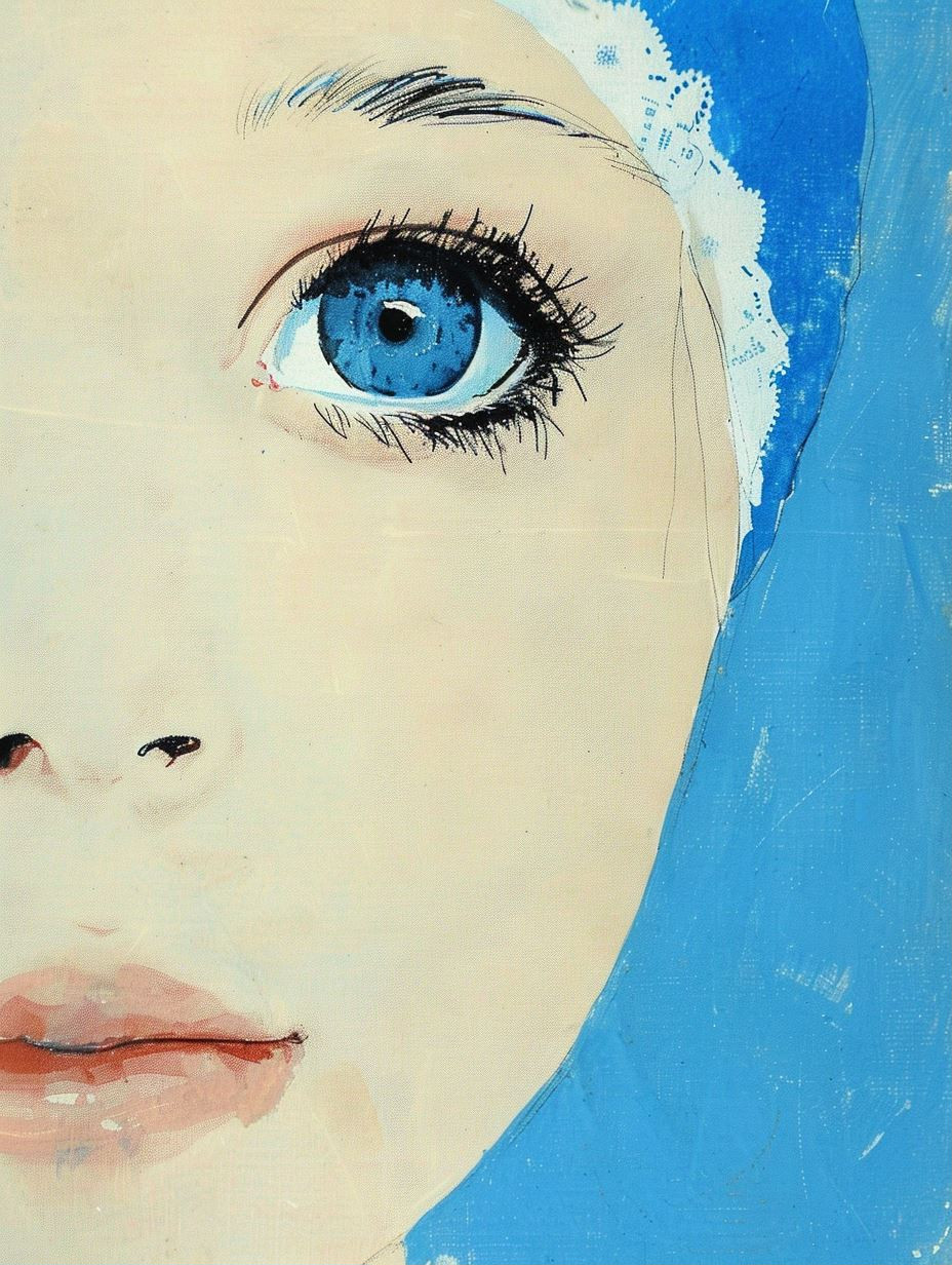 Azure Gazes: A Study in Blue - Image 1