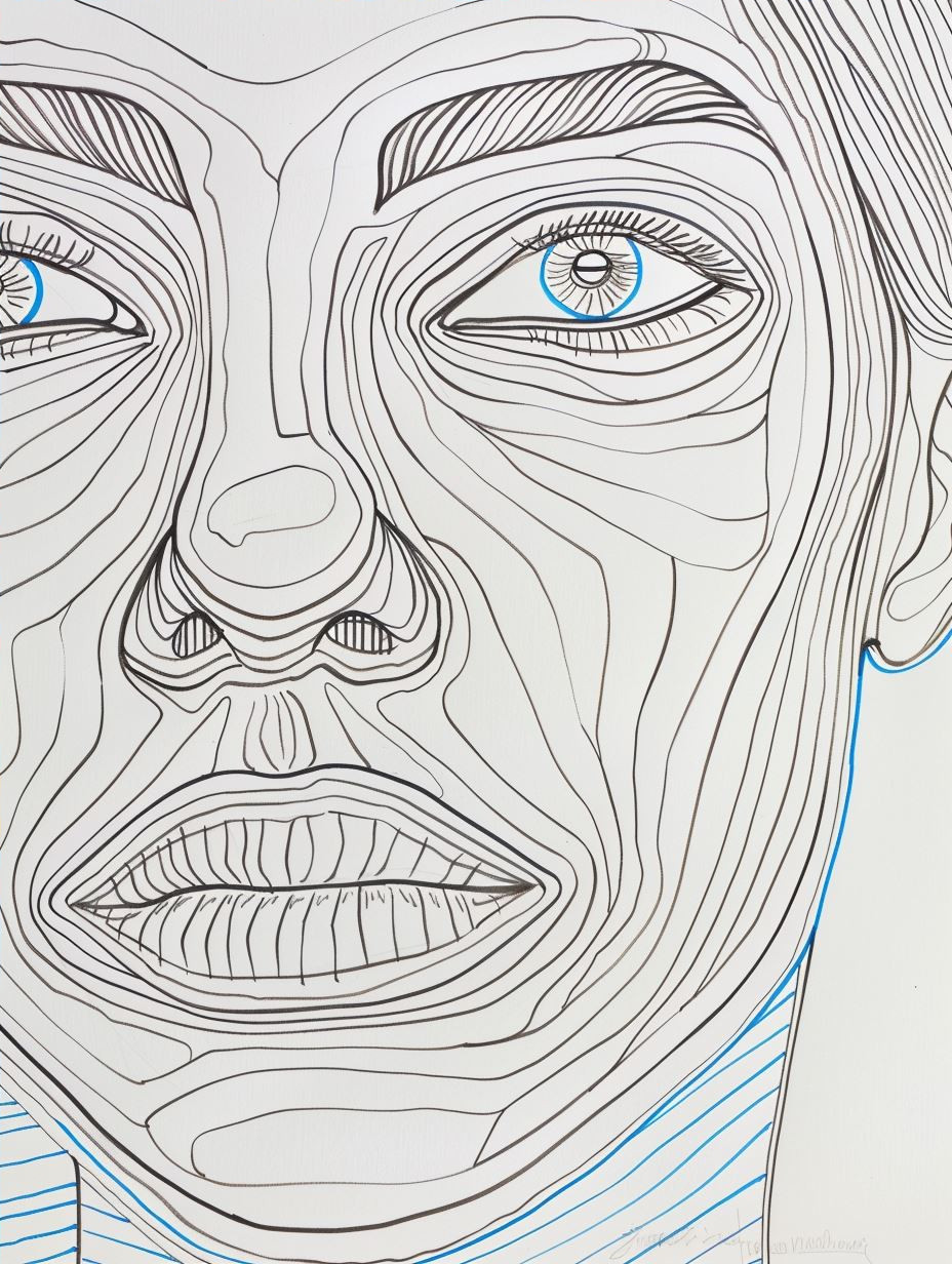 Topographic Linear Portrait Studies - Image 4