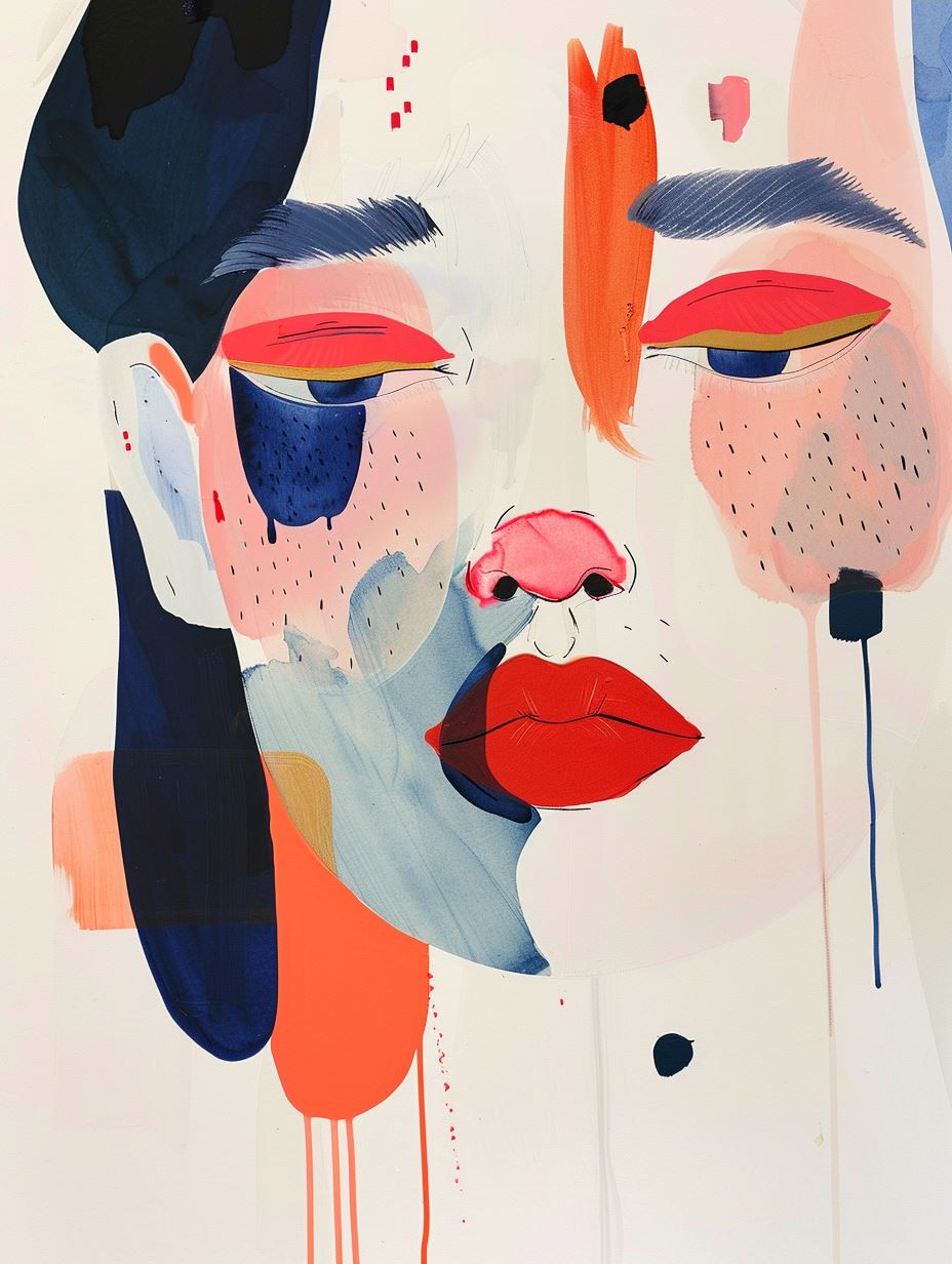 Abstract Fragmented Female Portraits - Image 4