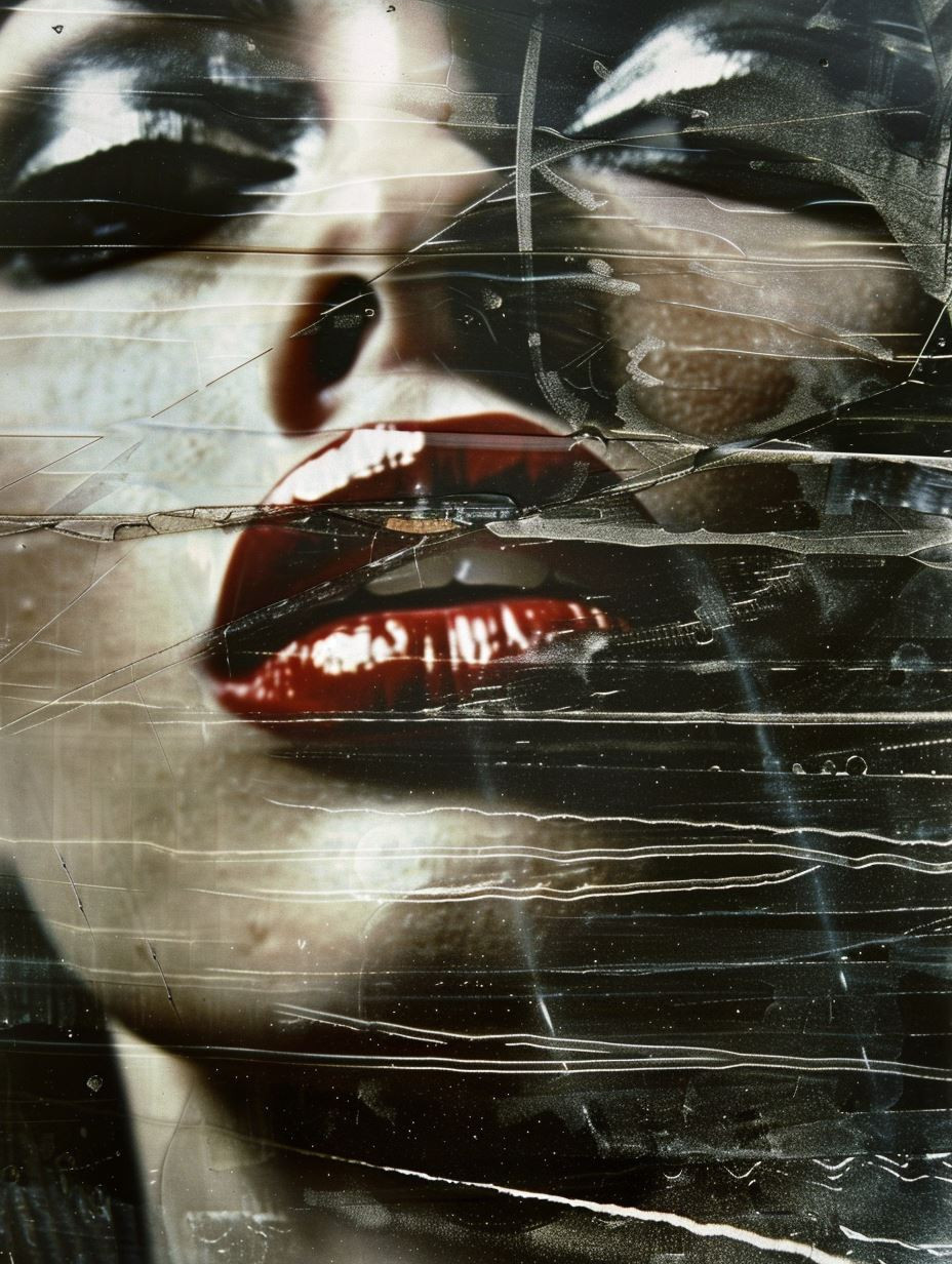 Fractured Reflections of Dark Elegance - Image 3