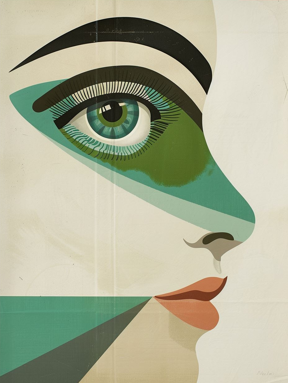 Modernist Geometric Portrait Study - Image 4