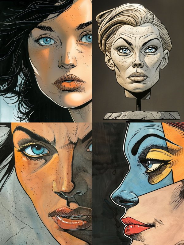 Noir Comic Elegance