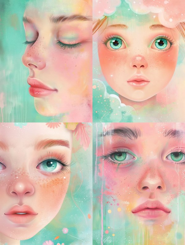 Dreamy Pastel Portraits of Ethereal Girls