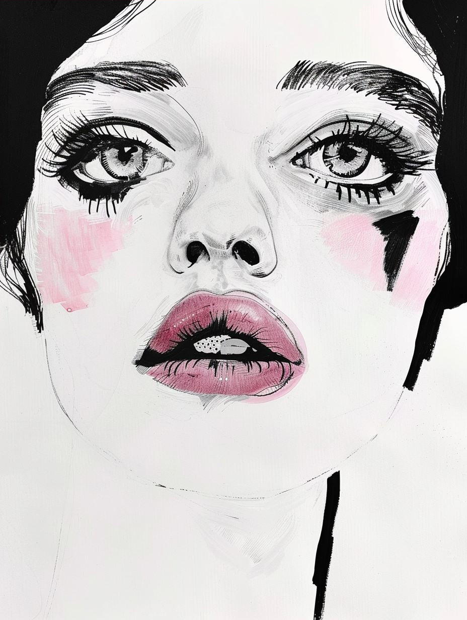 Melancholic Modern Portrait Art - Image 4