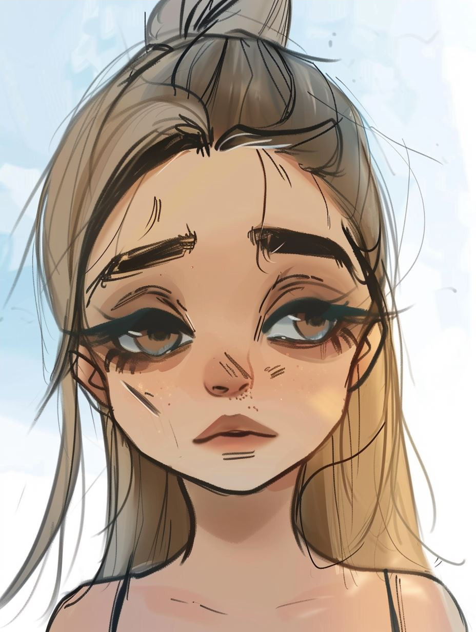 Soulful Gazes: A Digital Portrait Study - Image 4