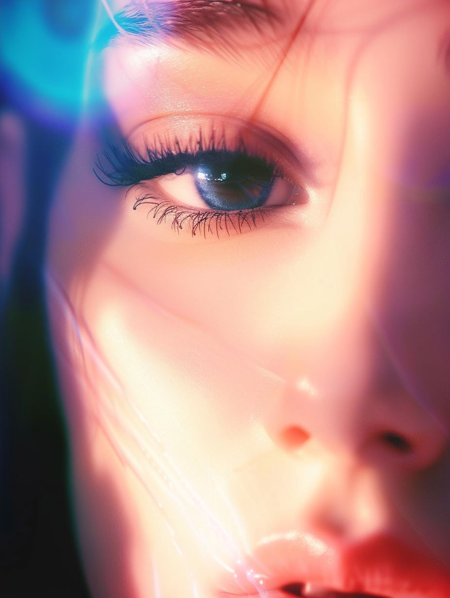 Neon Dreams: A Cinematic Beauty Study - Image 4