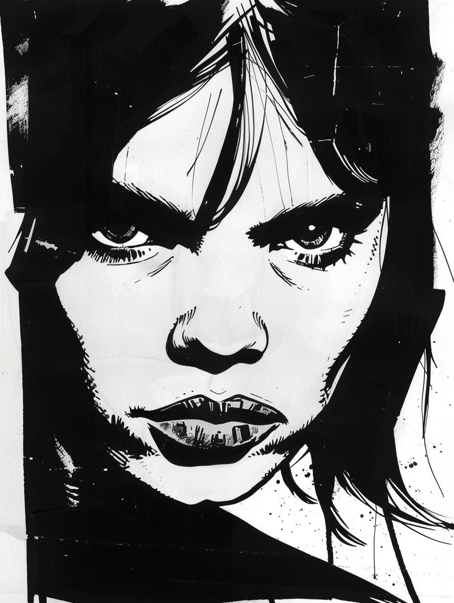 Noir High Contrast Portrait Study - Image 2