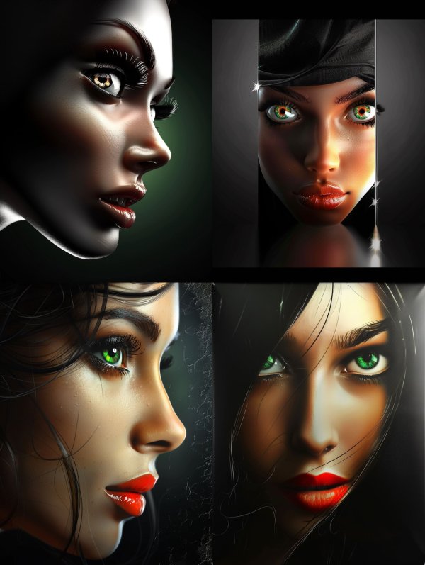 Mysterious Gazes in Shadow