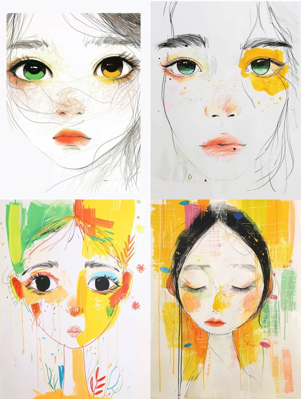Ethereal Gaze: A Study in Portraiture