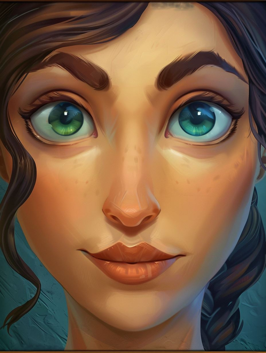 Enchanting Gaze: Stylized Digital Portraits - Image 3