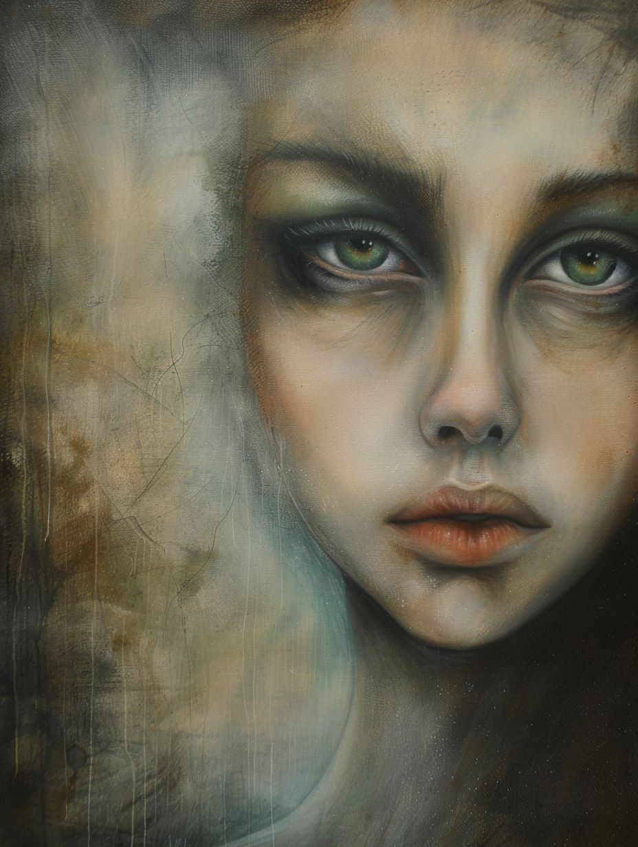 Melancholic Gaze of Ethereal Souls - Image 1