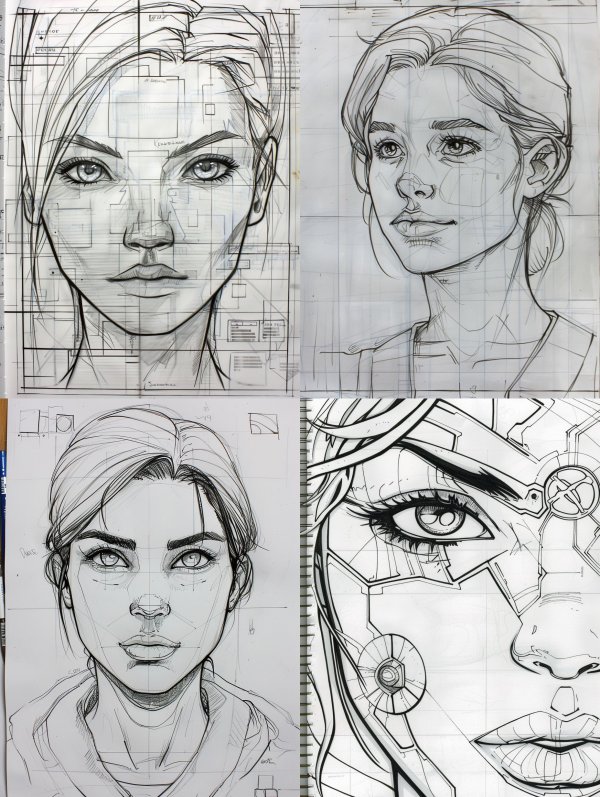 Cybernetic Portrait Design Process