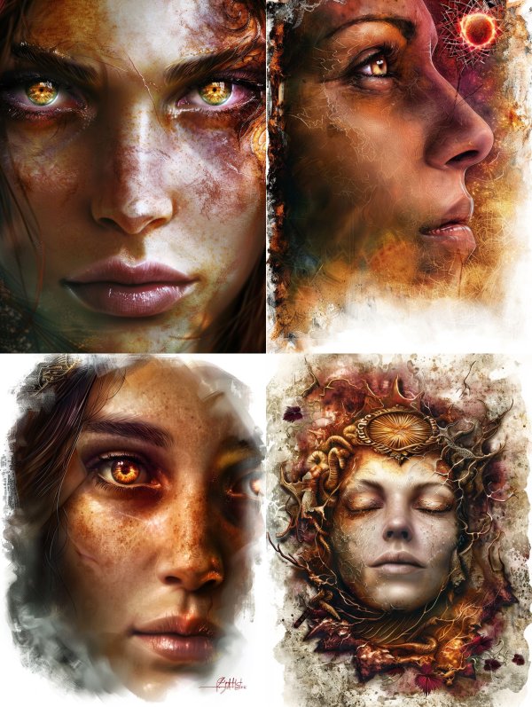 Ethereal Visions of Fire and Earth