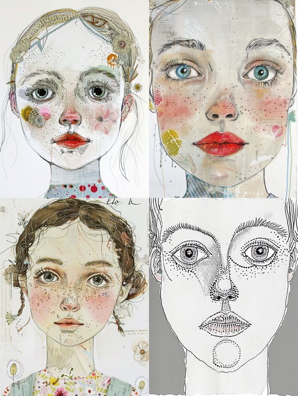 Whimsical Visions of Ethereal Faces