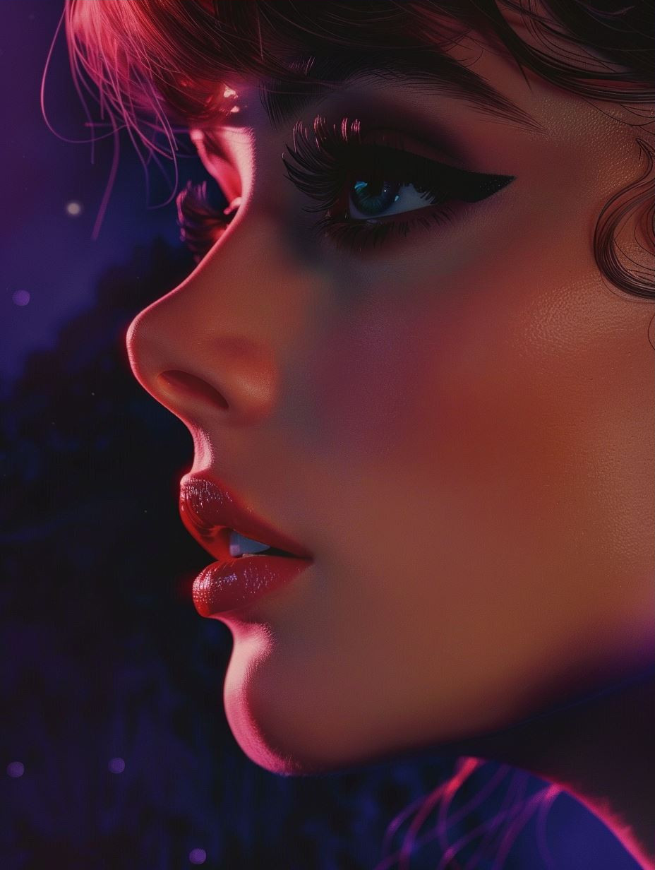 Neon Dreams: Ethereal Portraits - Image 3