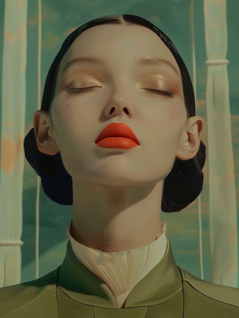 Serene Ethereal High Fashion Portrait