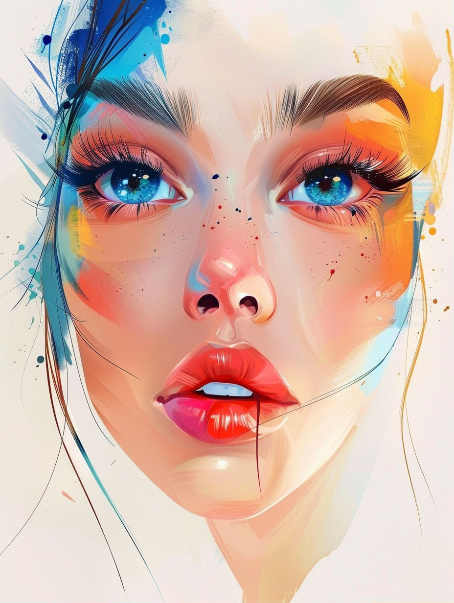 Vivid Prism Portrait - Image 1