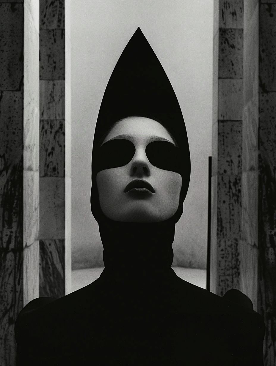 Monolithic Noir Symmetry Portrait - Image 2