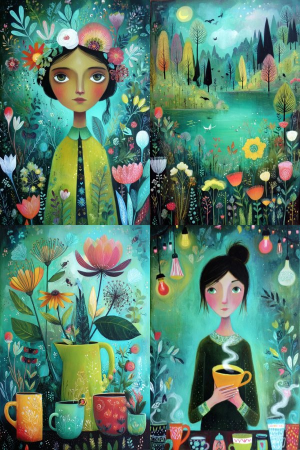 Whimsical Garden Dreams Art Collection
