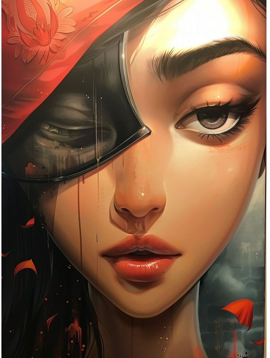 Ethereal Gaze of Melancholy - Image 2