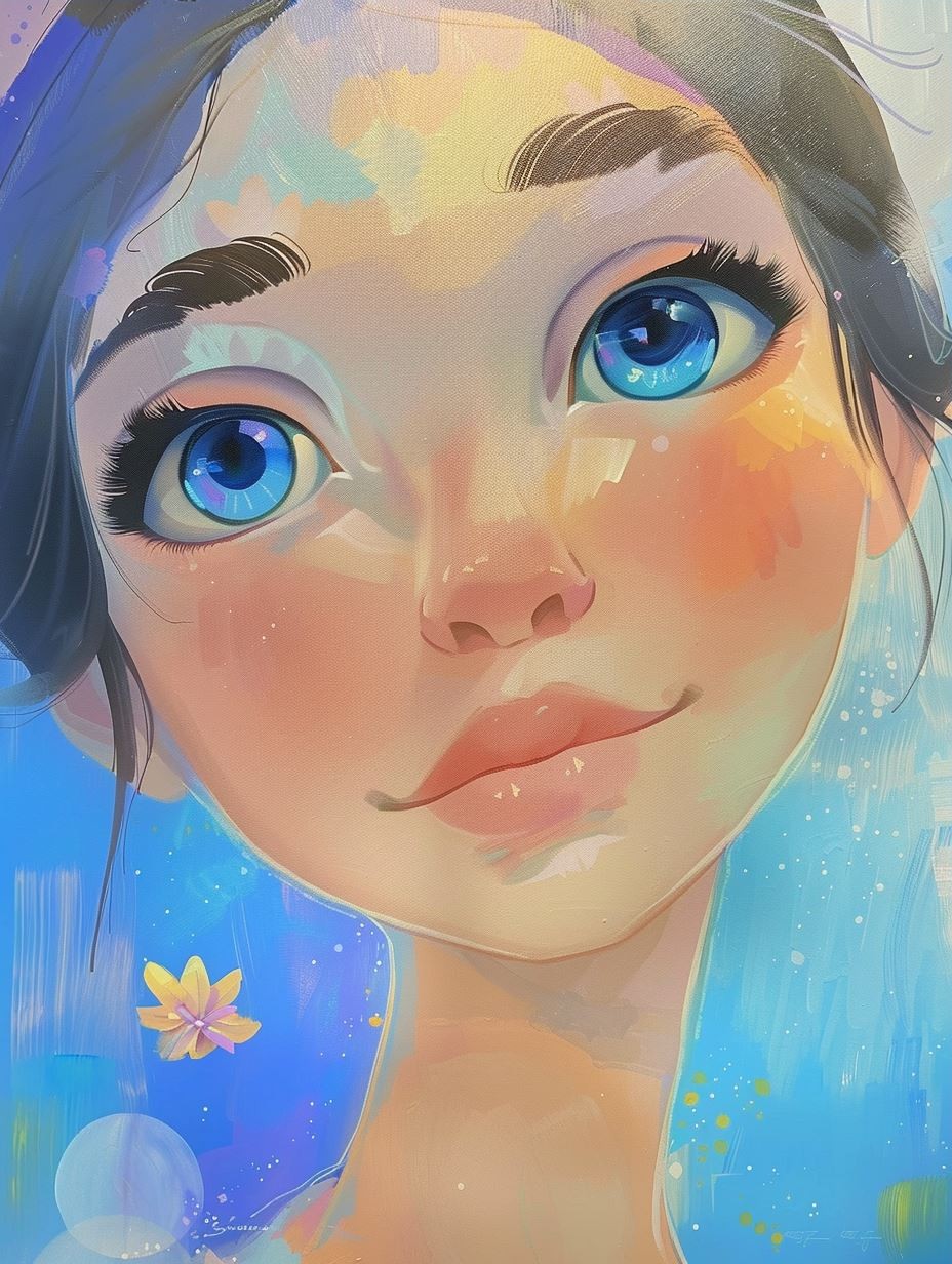 Ethereal Blue Winter Spirit - Image 3