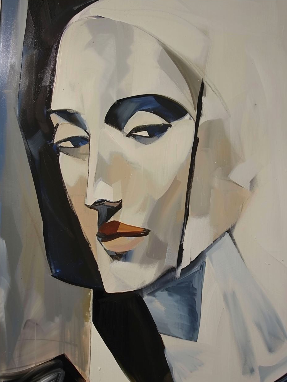 Fragmented Elegance: A Study of Four Faces - Image 4