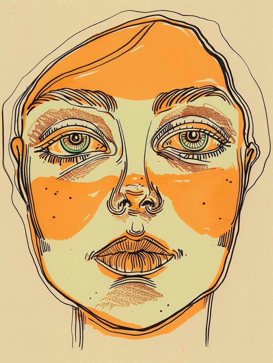 Golden Gaze Illustration - Image 4