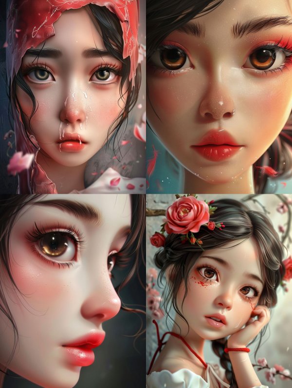 Ethereal Crimson Gaze