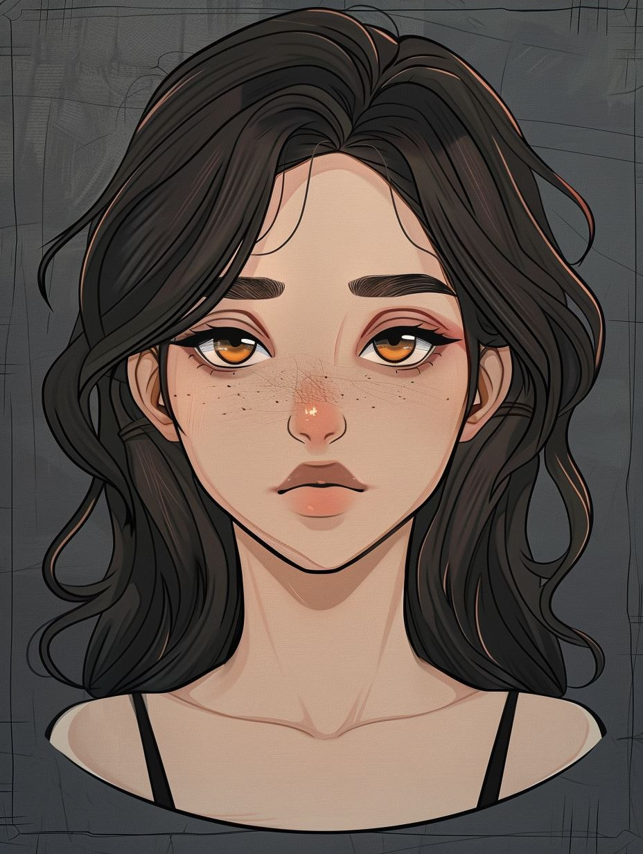 Moody Noir Anime Portrait - Image 3