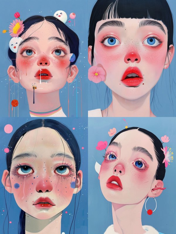 Surreal Pastel Dream Portrait