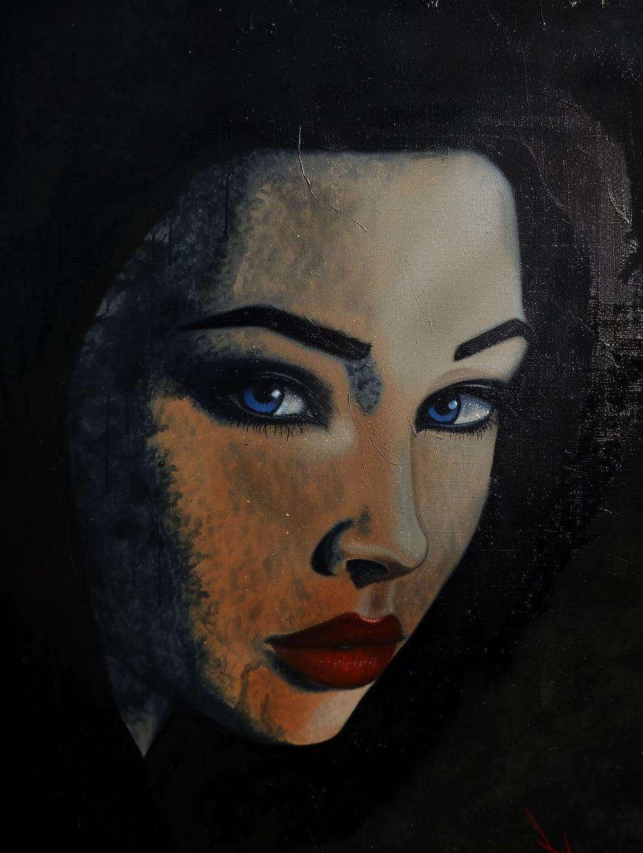 Moody Oil Portraits of Women - Image 1
