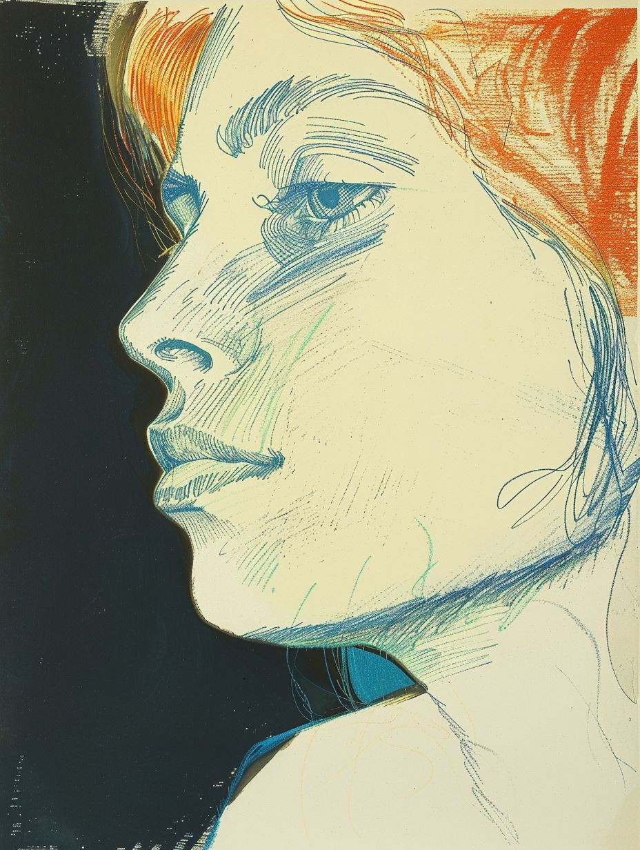 Abstract Neon Portraiture Study - Image 3