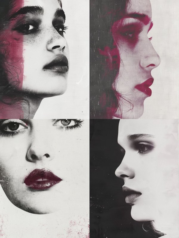 Magenta Contrast Portrait Study