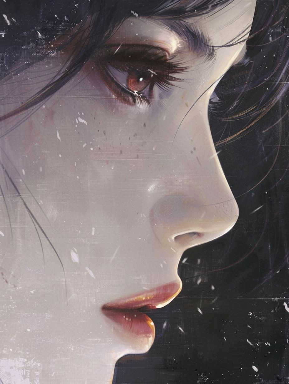 Ethereal Melancholy in Pale Tones - Image 2