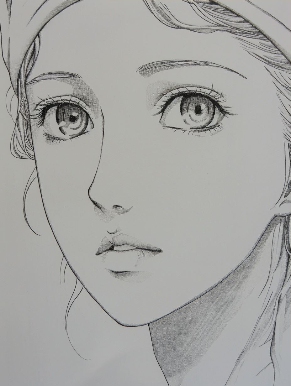 Ethereal Gazes: A Study in Anime Portraiture - Image 3