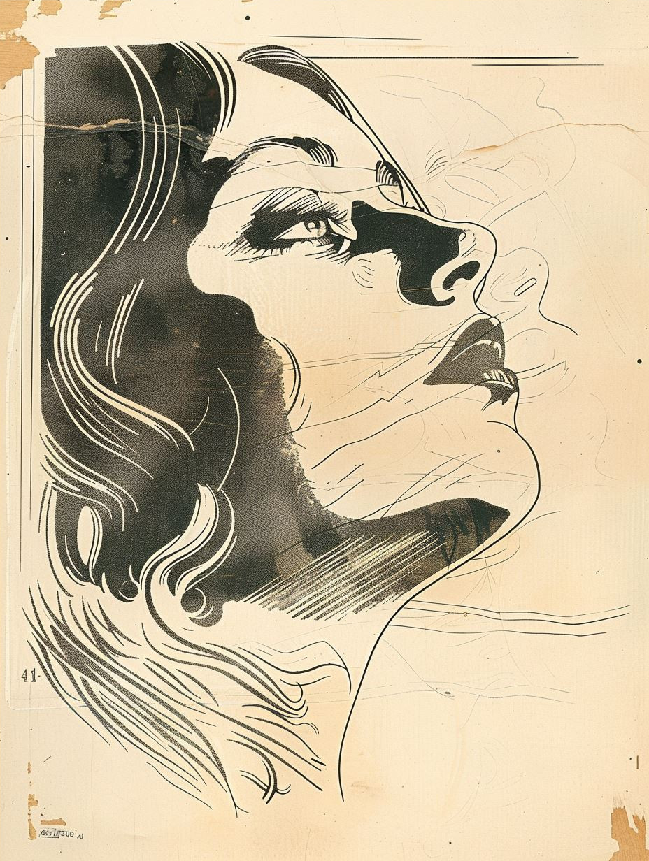 Indigo Ink Portrait Study - Image 4