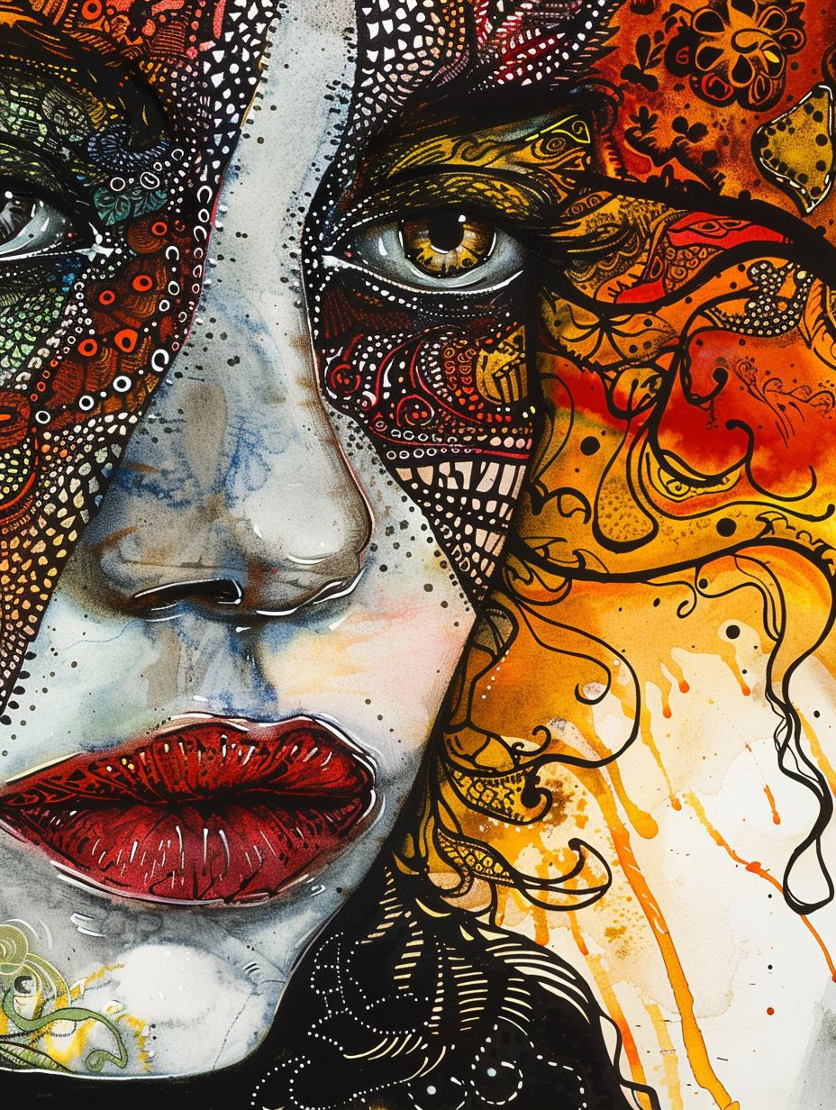 Golden Freckled Ethereal Portrait - Image 2