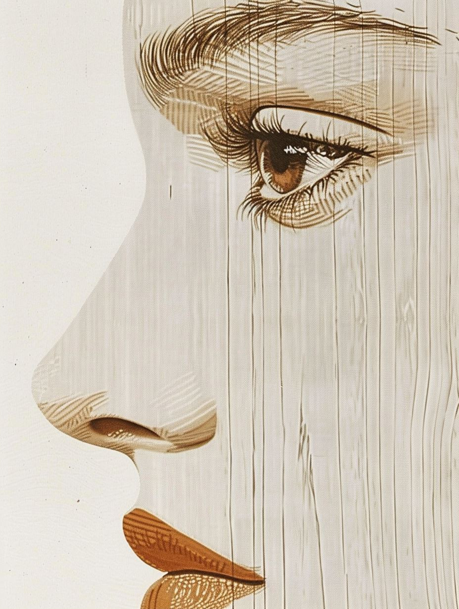 Ethereal Gaze in Soft Tones - Image 2