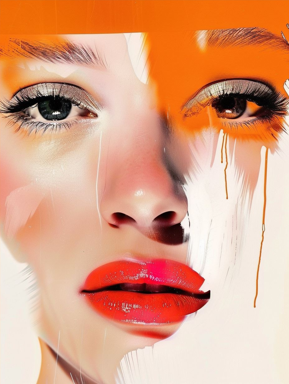 Prismatic Amber Light Portrait - Image 4