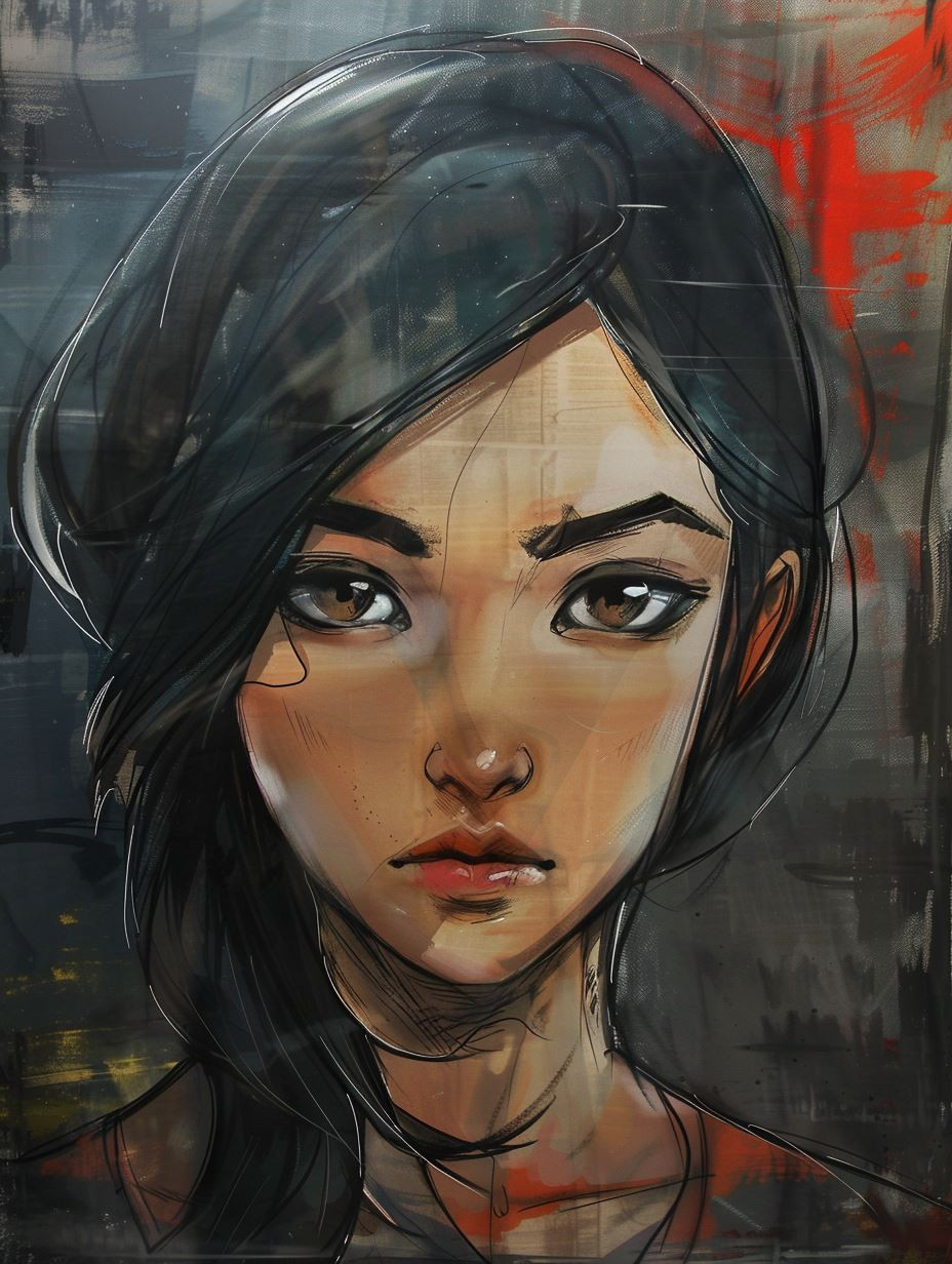 Moody Dark Digital Portraiture - Image 3
