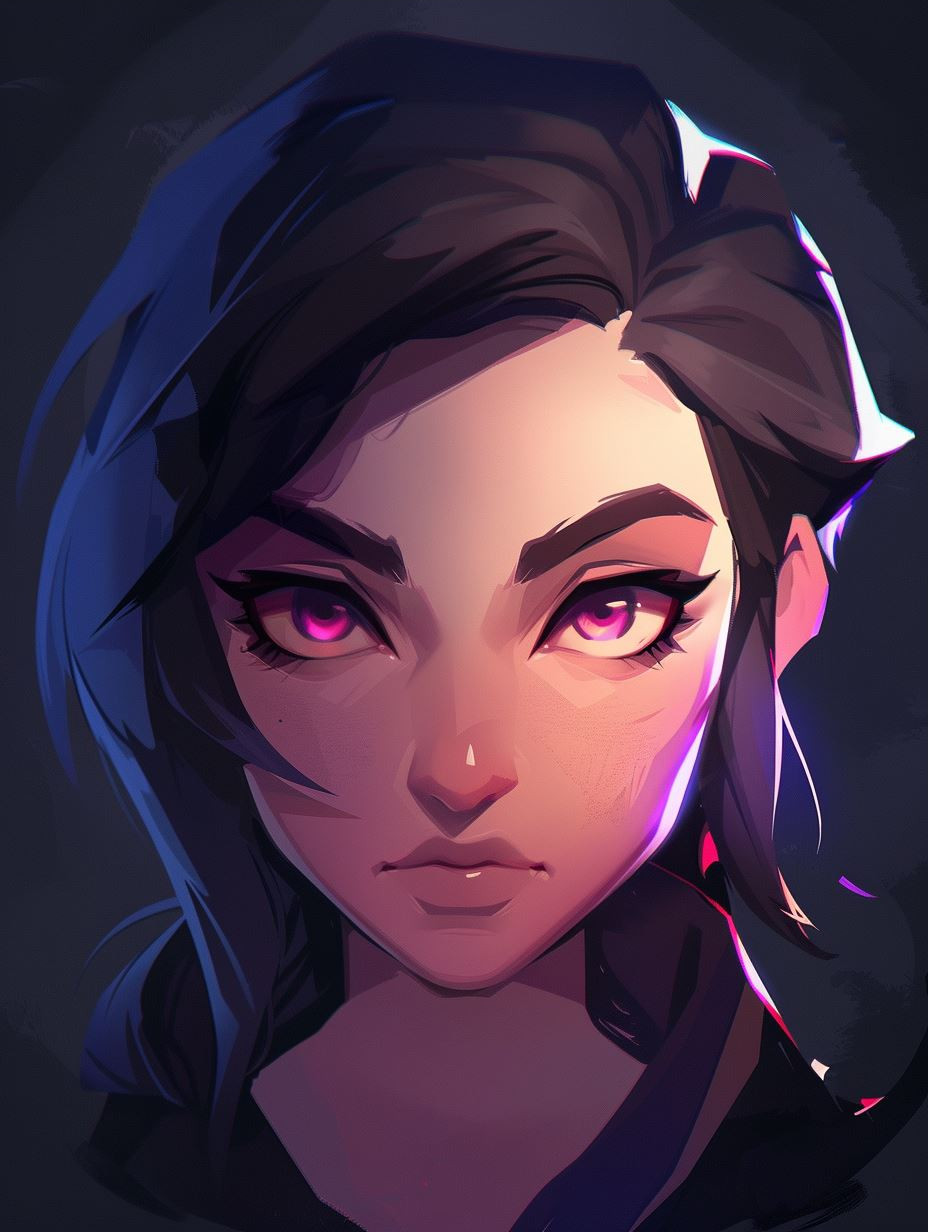 Mystic Gazes: Digital Portrait Study - Image 3