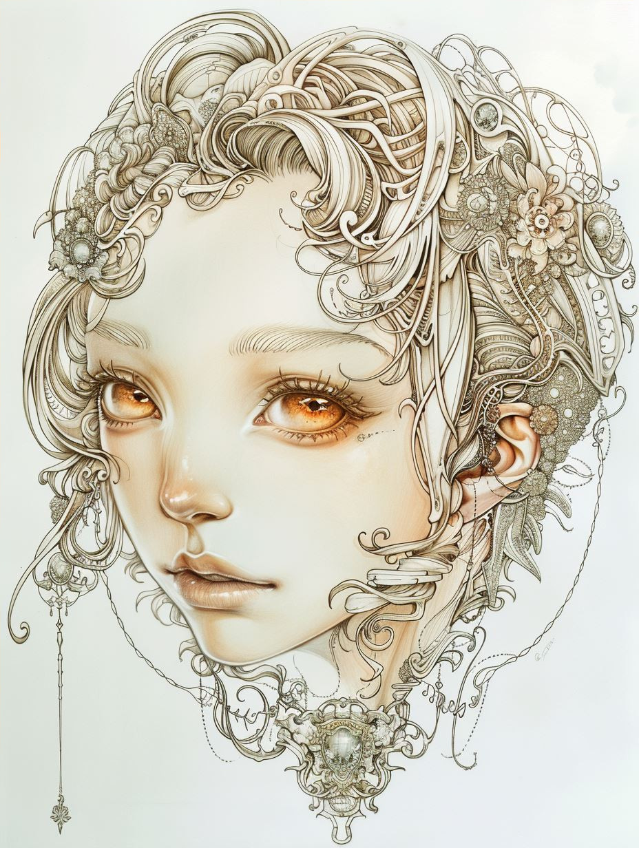 Ethereal Filigree Portrait Studies - Image 4