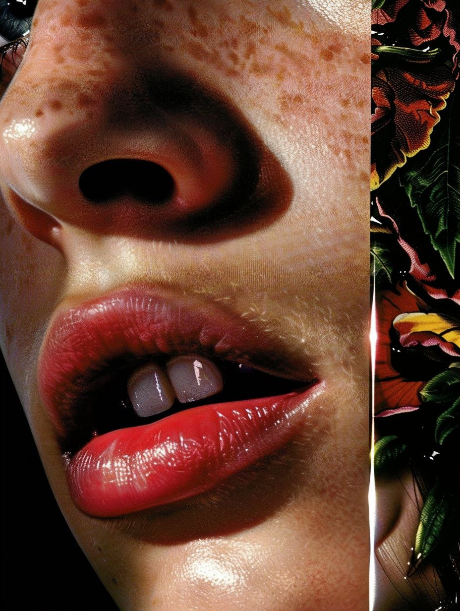 Hyper-Realistic Floral Skin Fusion