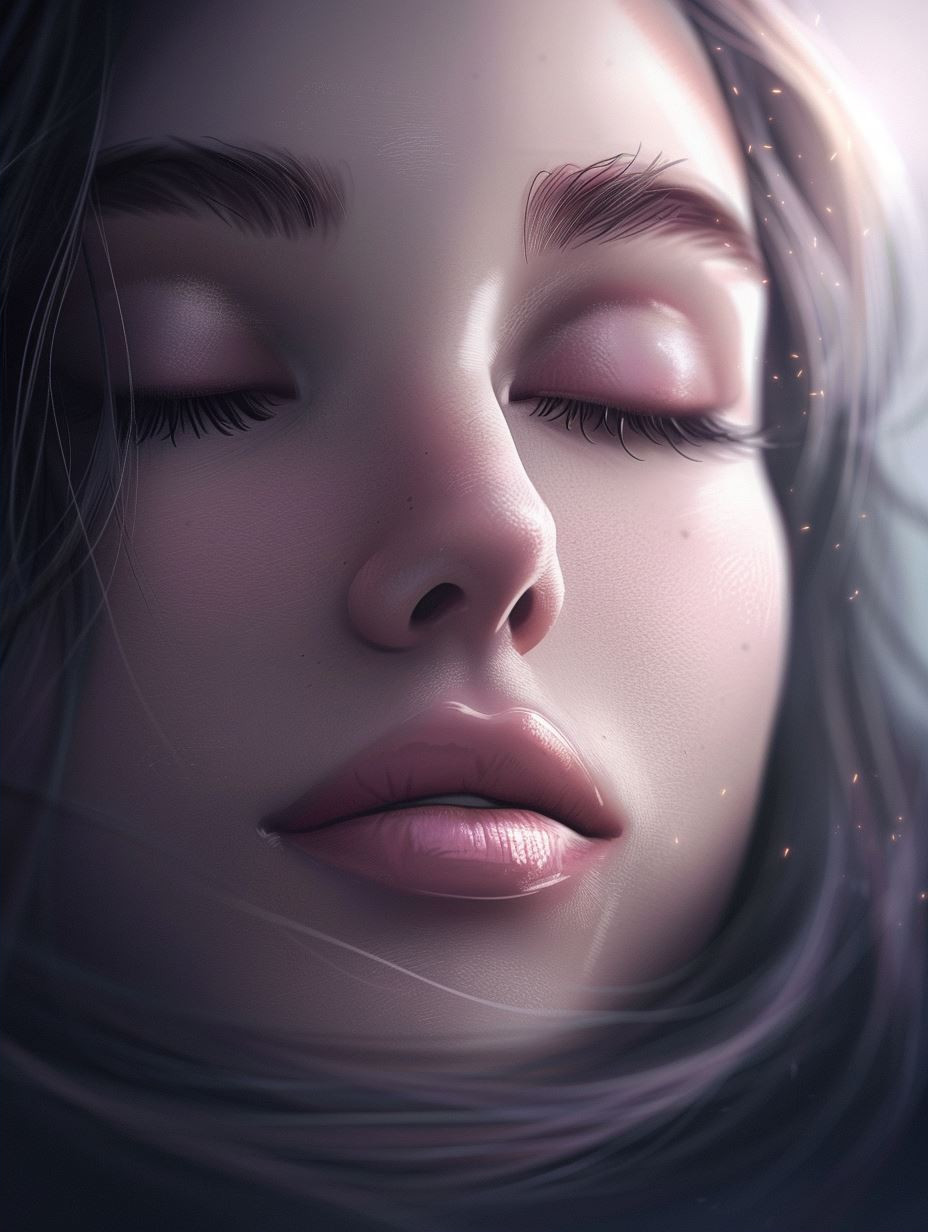 Ethereal Neon Glow Portrait - Image 2