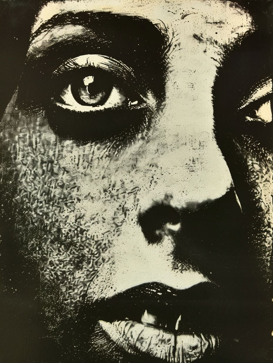 Weathered Soul in Golden Haze - Image 2
