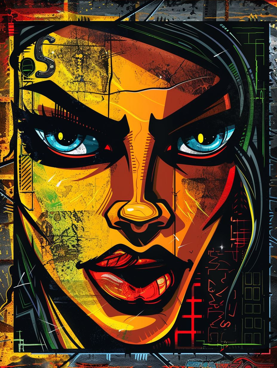 Fiery Gaze of Golden Light - Image 3