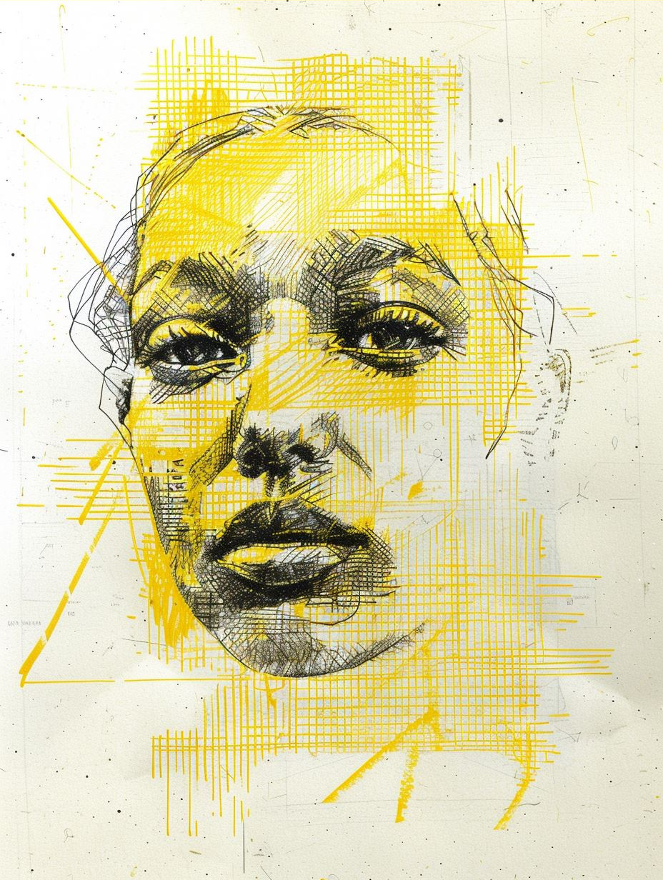 Ethereal Yellow Portrait Studies - Image 3