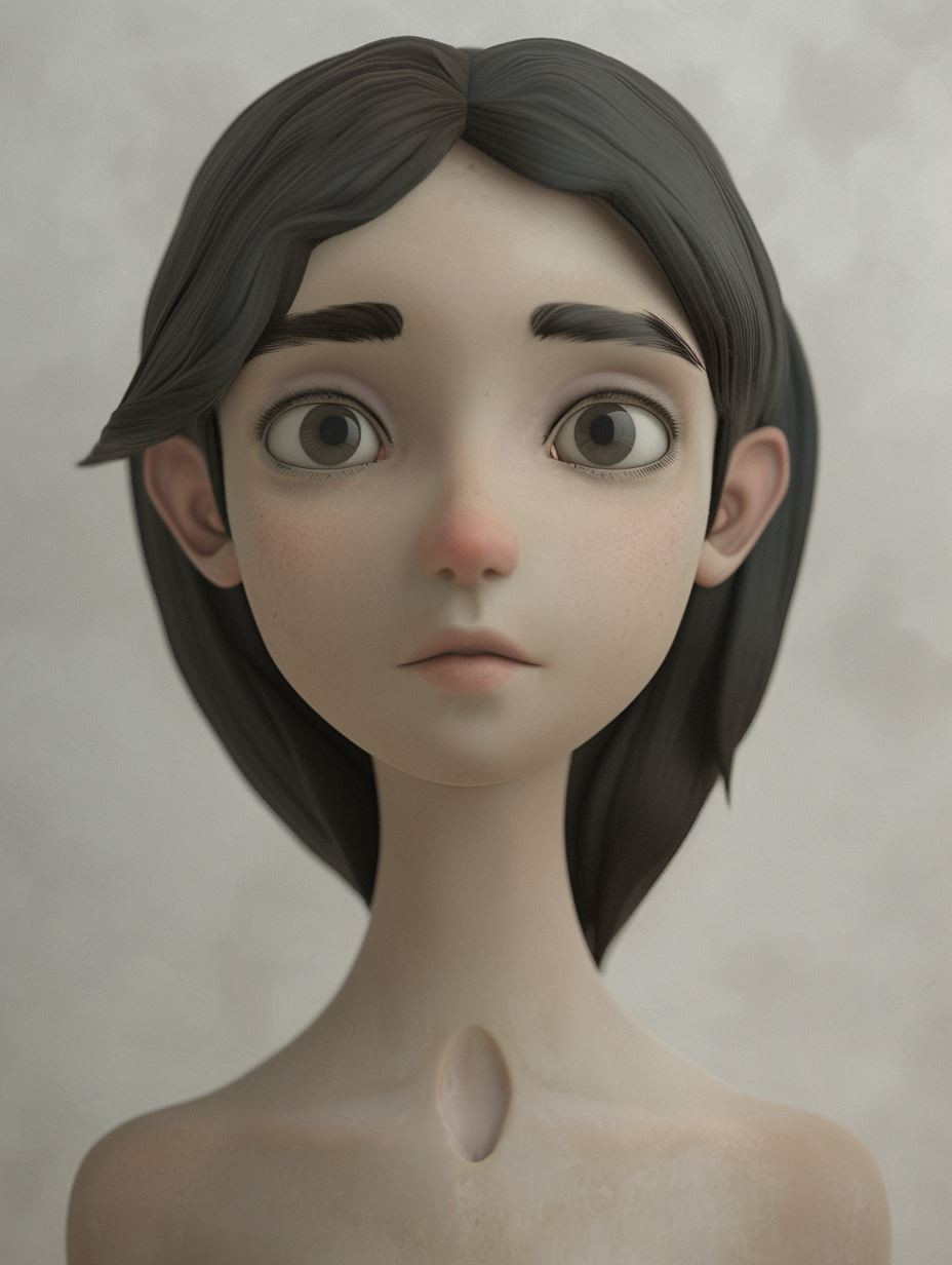 Ethereal Gazes: Stylized Digital Portraits - Image 4