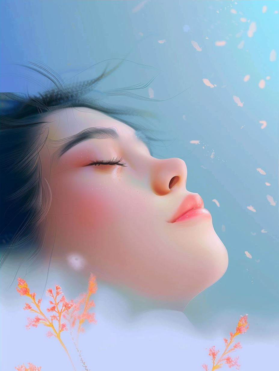 Azure Dream Ethereal Portrait - Image 4