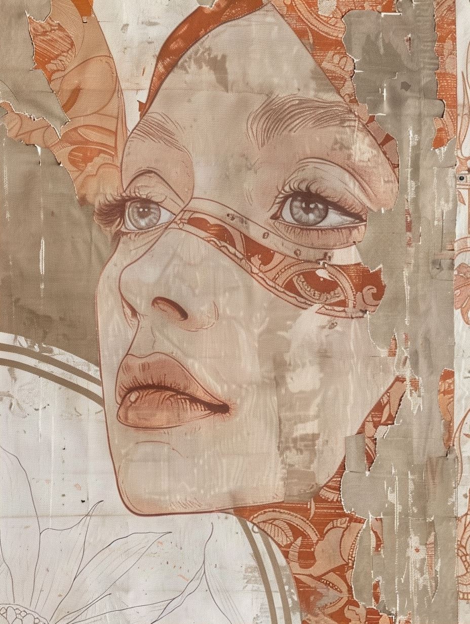Ethereal Floral Portrait Collage - Image 2